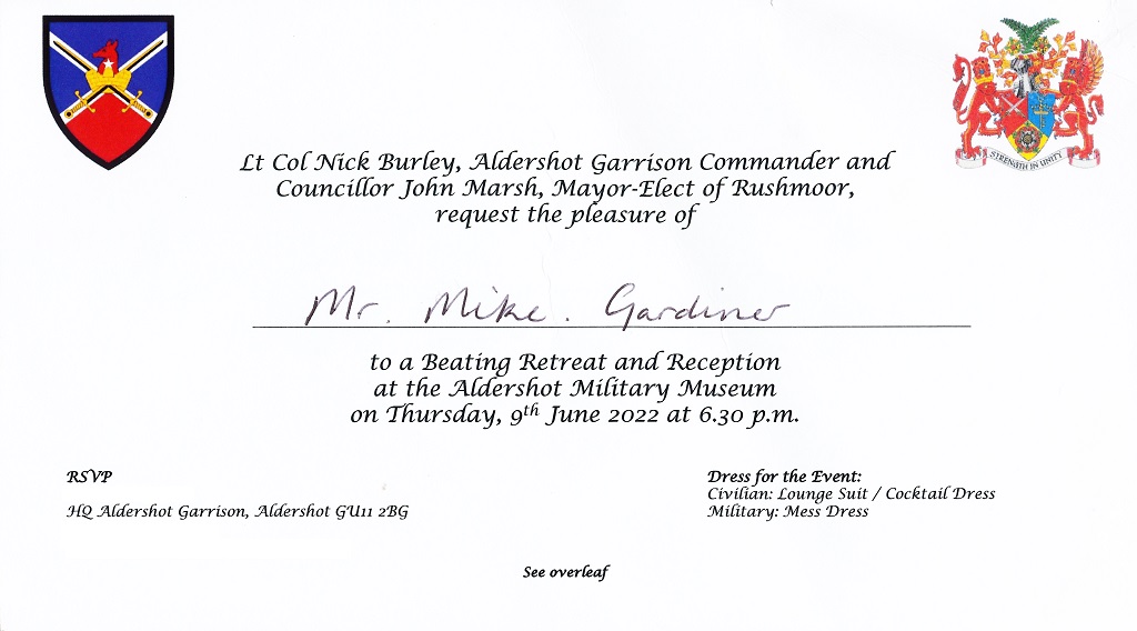 Beating Retreat Invitation 1